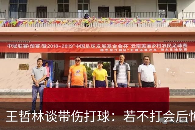 王哲林谈带伤打球：若不打会后悔 一辈子能有几次站在总决舞台上